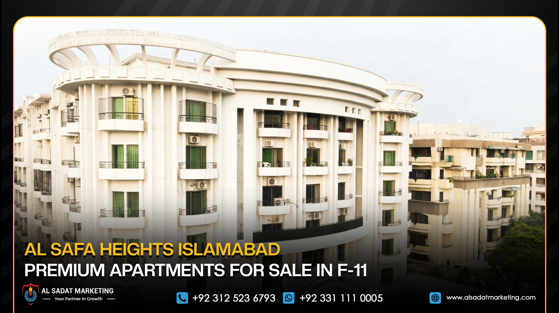 Al Safa Heights Islamabad: Premium Apartments for Sale in F-11