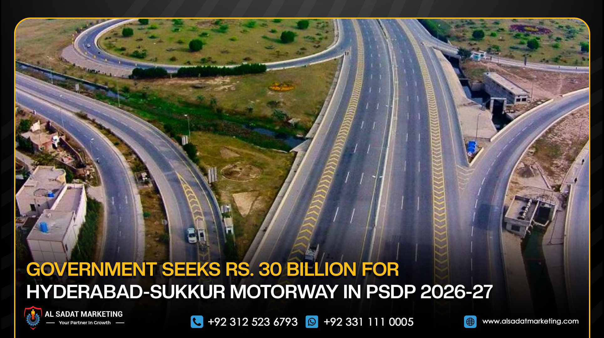 Government Seeks Rs. 30 Billion for Hyderabad-Sukkur Motorway in PSDP 2026-27
