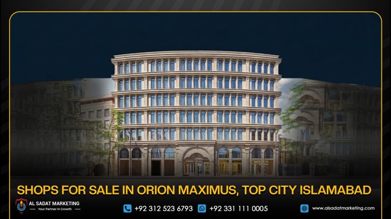 Shops for Sale in Orion Maximus, Top City Islamabad