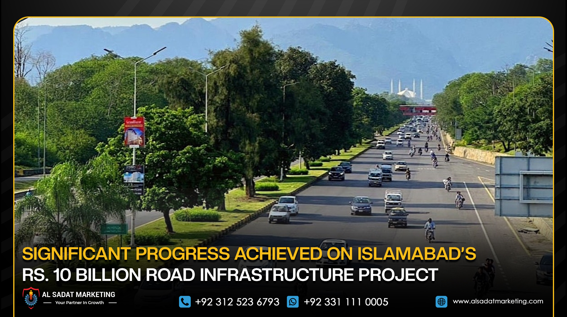 Significant Progress Achieved on Islamabad’s Rs. 10 Billion Road Infrastructure Project