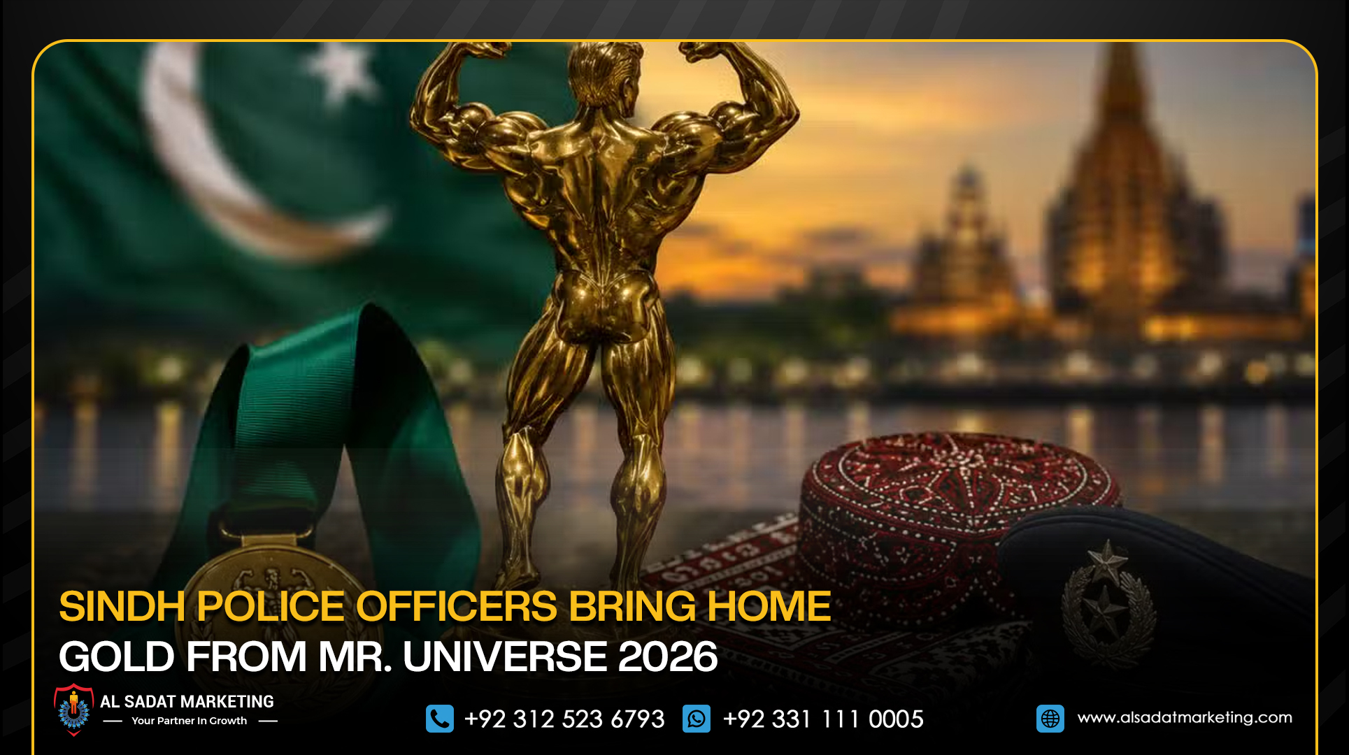 Sindh Police Officers Bring Home Gold From Mr. Universe 2026