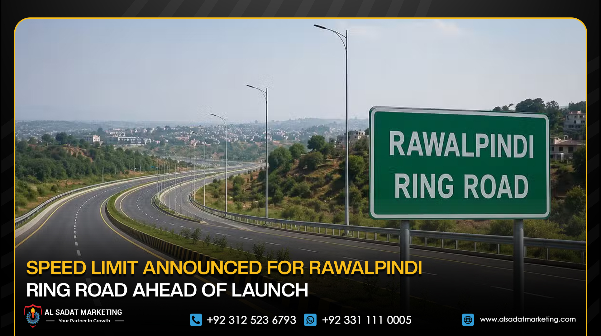 Speed Limit Announced for Rawalpindi Ring Road Ahead of Launch