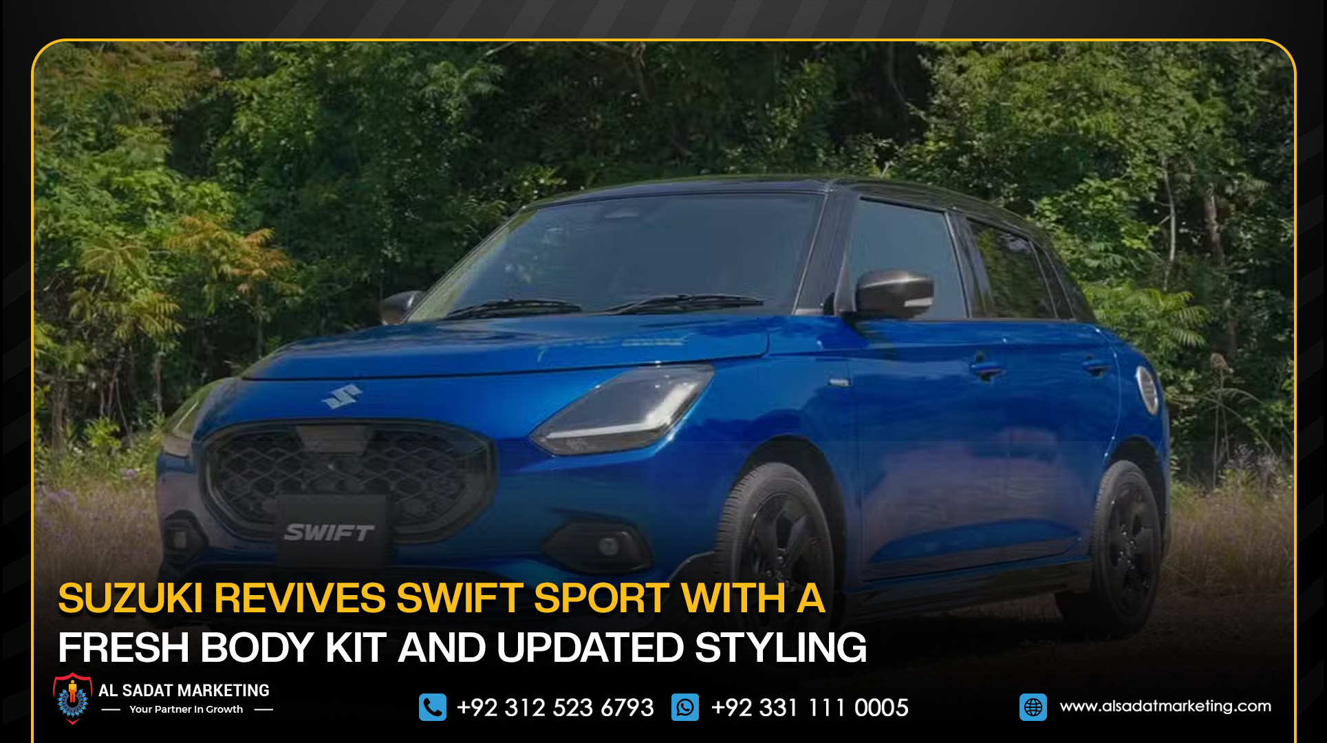 Suzuki Revives Swift Sport with a Fresh Body Kit and Updated Styling
