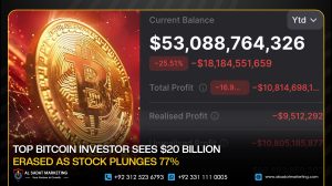 Top Bitcoin Investor Sees $20 Billion Erased as Stock Plunges 77%