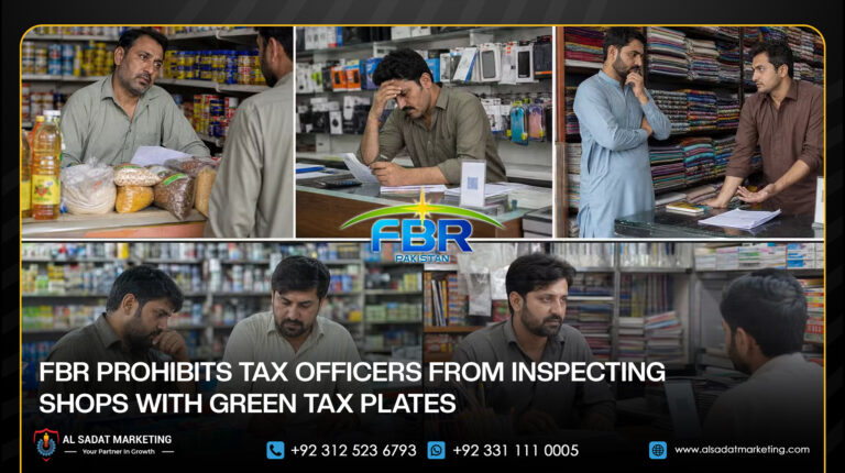 FBR Prohibits Tax Officers From Inspecting Shops With Green Tax Plates