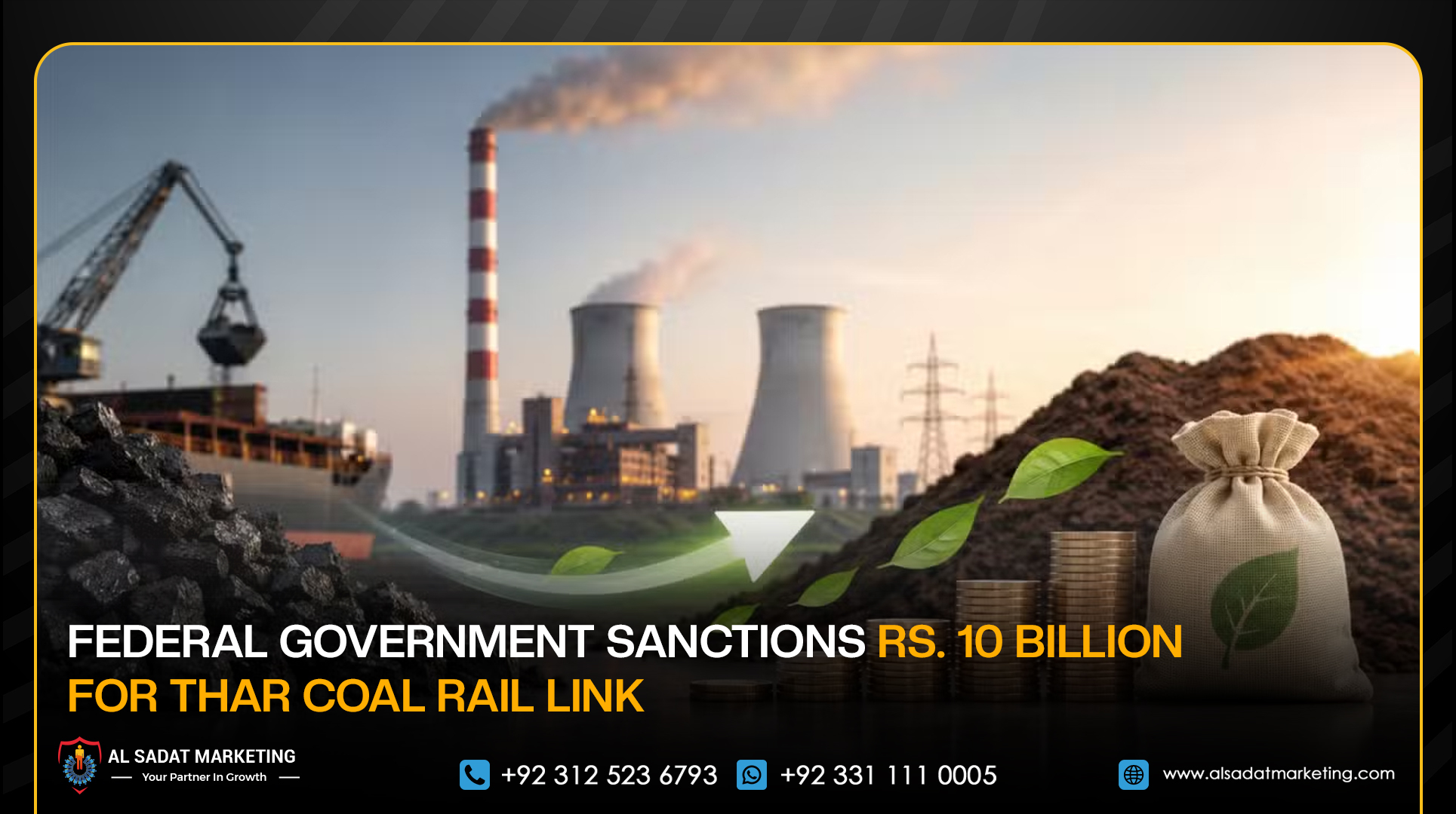 Federal Government Sanctions Rs. 10 Billion for Thar Coal Rail Link