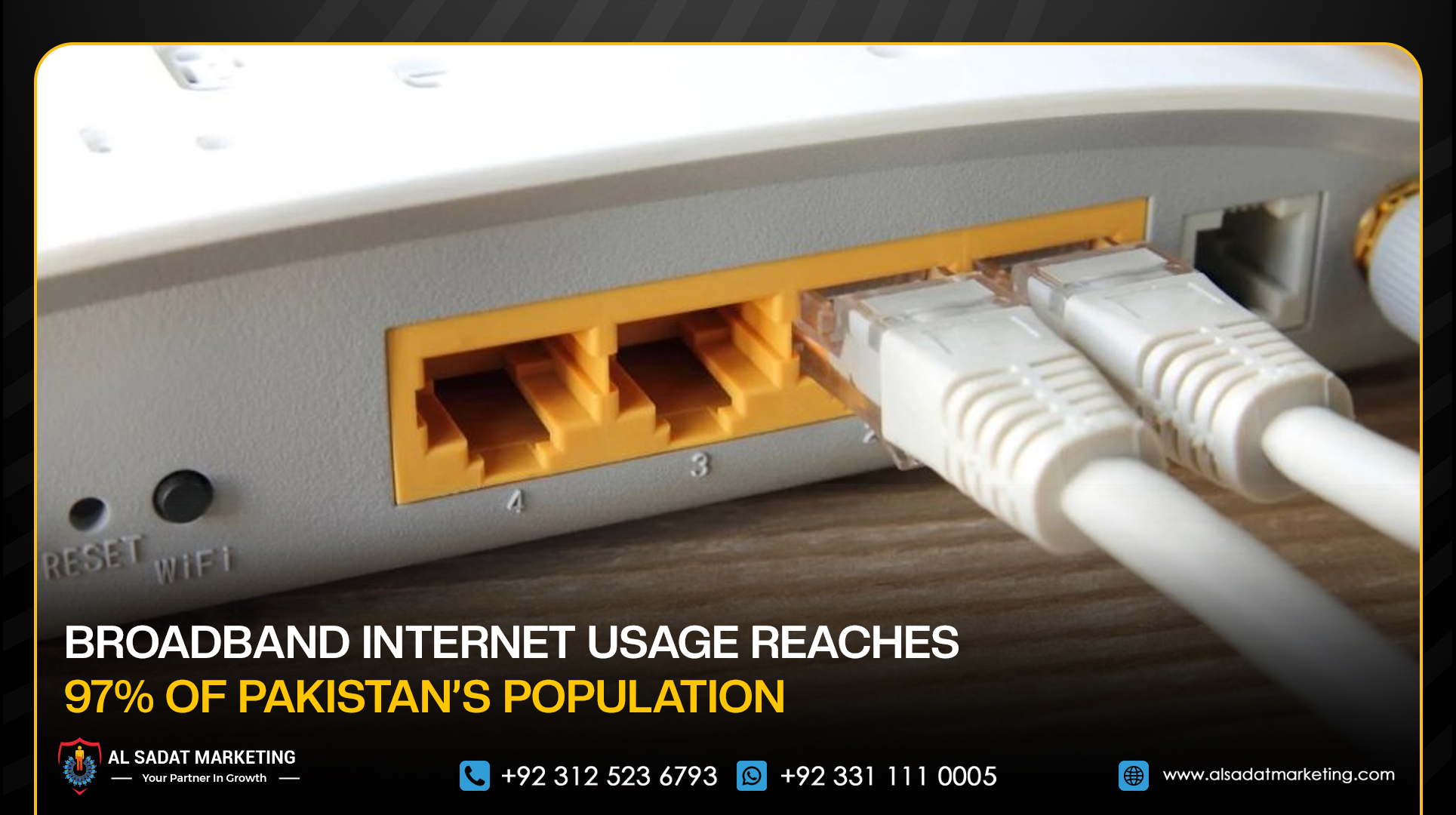 Broadband Internet Usage Reaches 97% of Pakistan’s Population