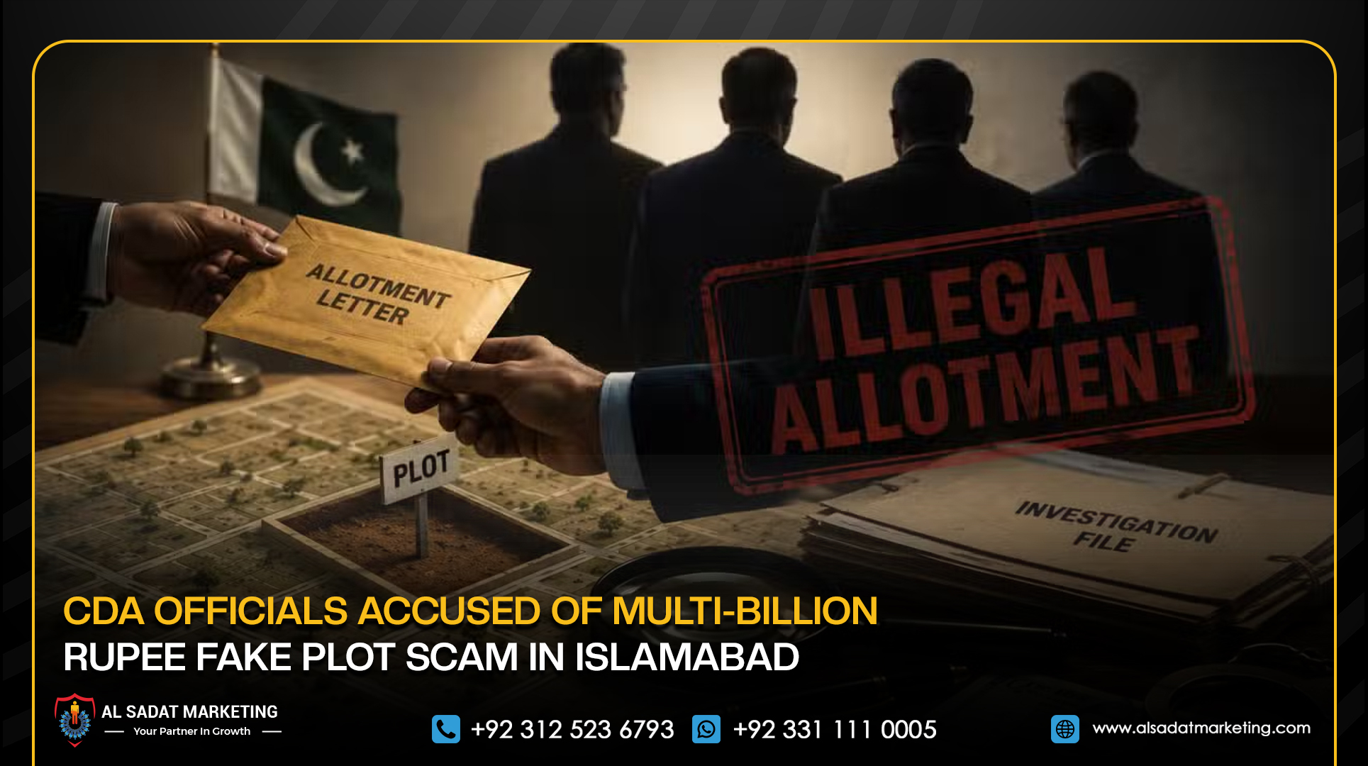 CDA Officials Accused of Multi-Billion Rupee Fake Plot Scam in Islamabad