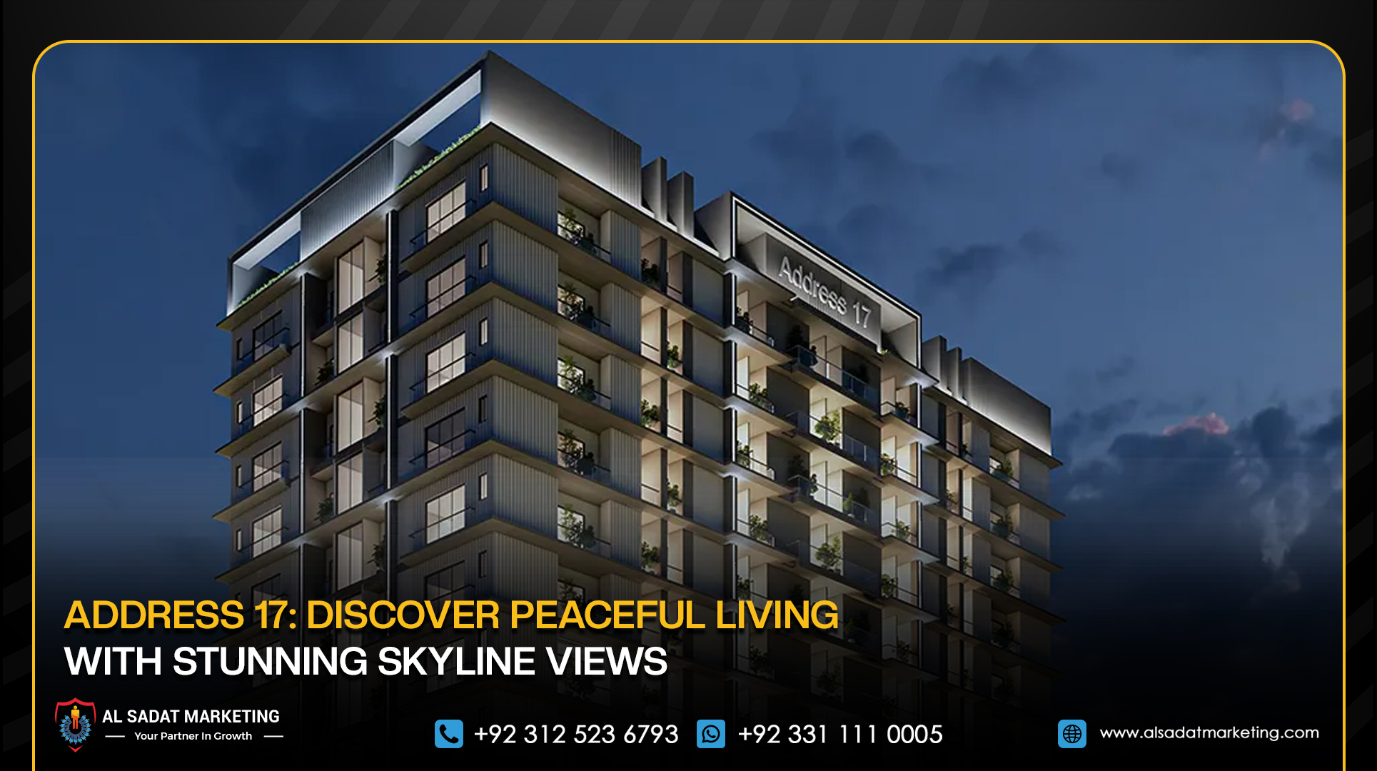 Address 17: Discover Peaceful Living with Stunning Skyline Views 