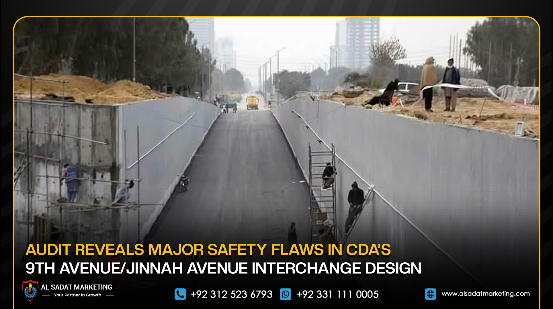 Audit Reveals Major Safety Flaws in CDA’s 9th Avenue/Jinnah Avenue Interchange Design