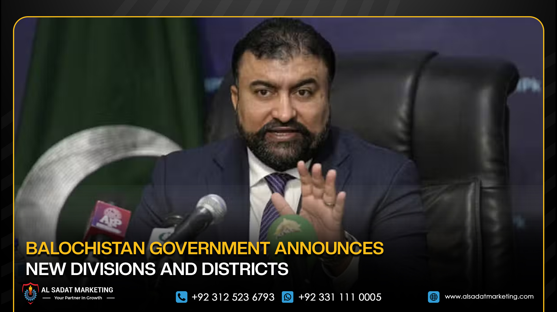 Balochistan Government Announces New Divisions and Districts