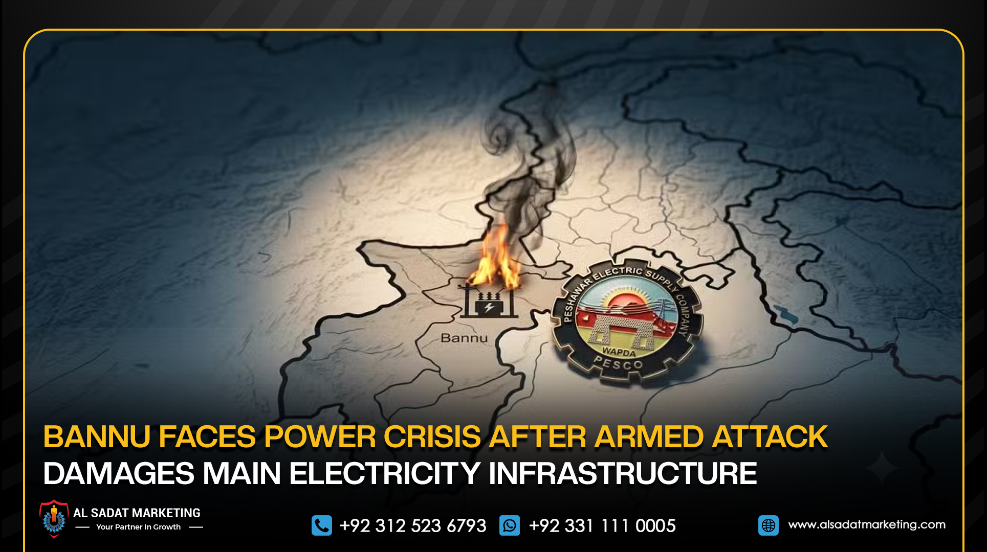 Bannu Faces Power Crisis After Armed Attack Damages Main Electricity Infrastructure