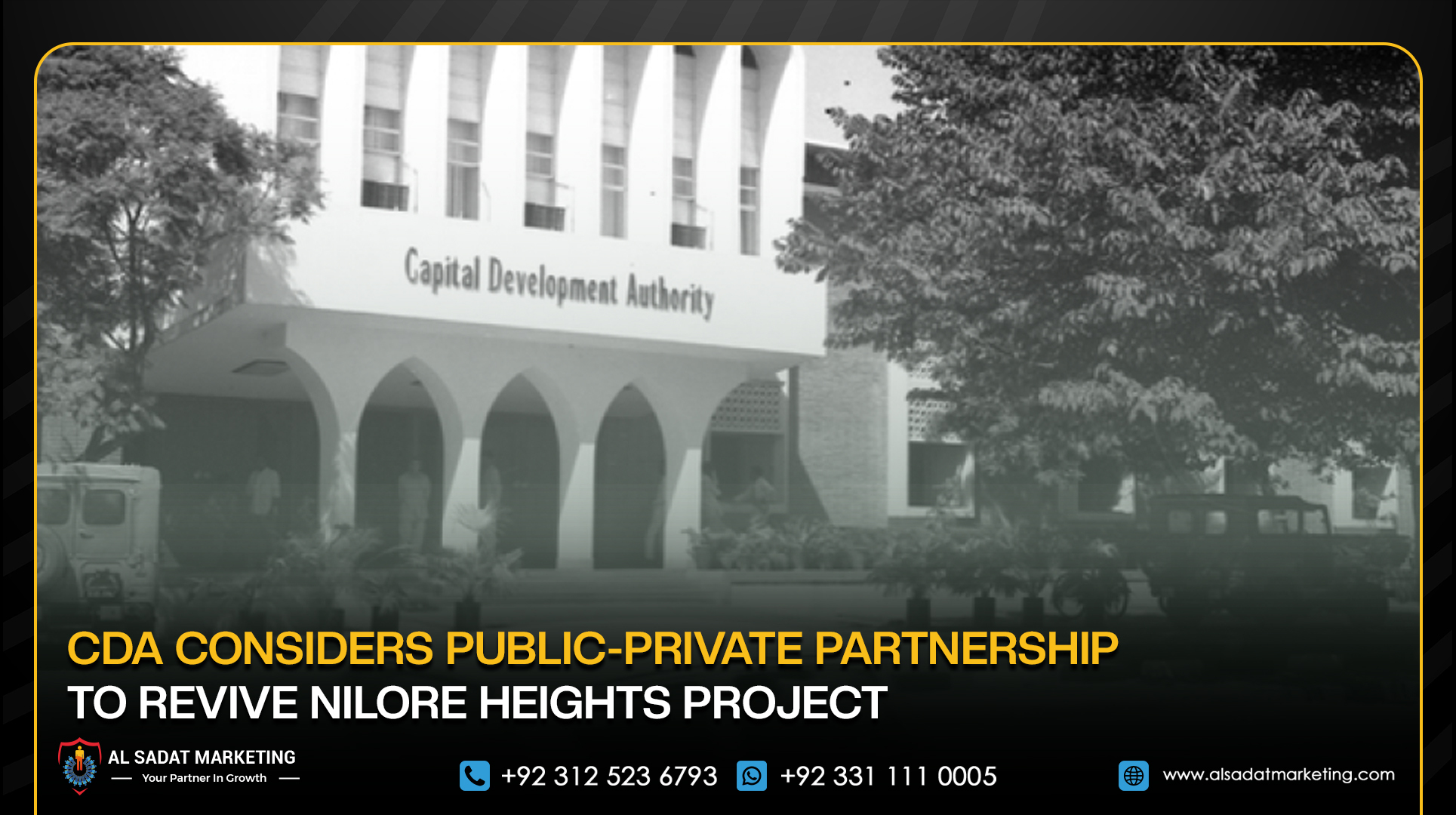 CDA Considers Public-Private Partnership to Revive Nilore Heights Project