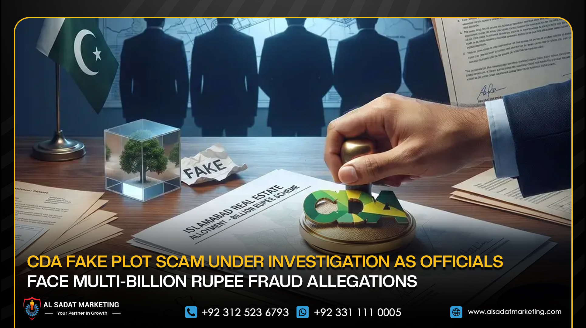 CDA Fake Plot Scam Under Investigation as Officials Face Multi-Billion Rupee Fraud Allegations