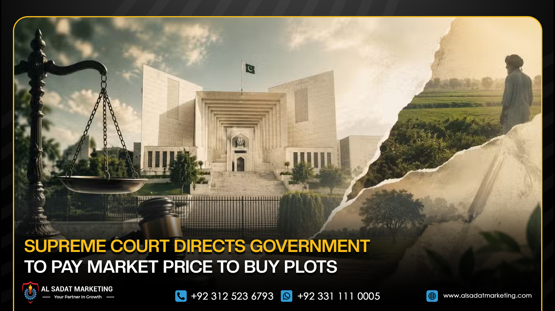 Supreme Court Directs Government to Pay Market Price To Buy Plots
