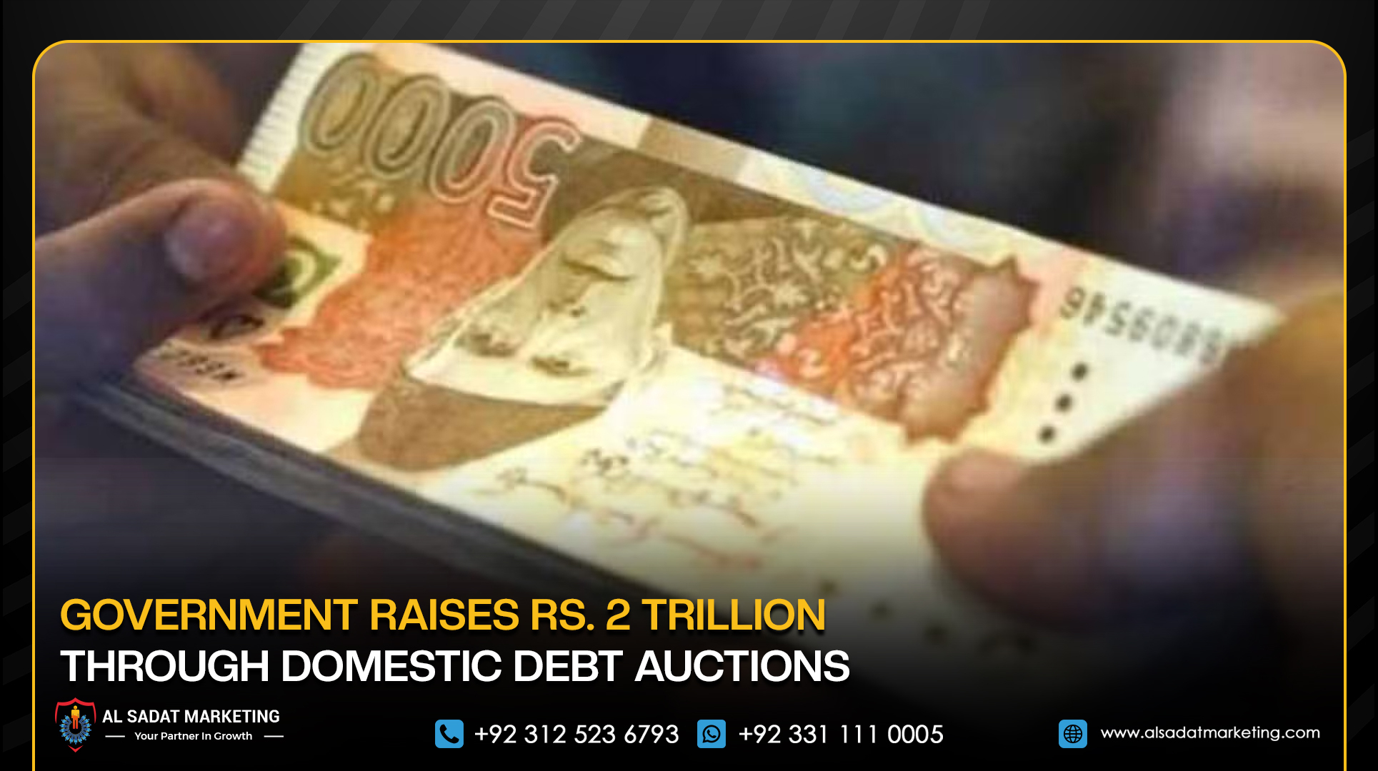 Government Raises Rs. 2 Trillion Through Domestic Debt Auctions