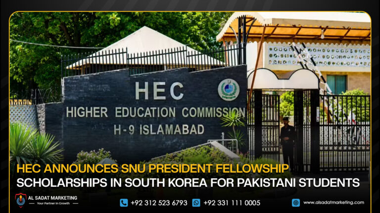HEC Announces SNU President Fellowship Scholarships in South Korea for Pakistani Students