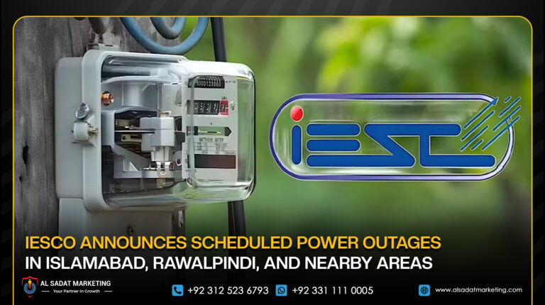 IESCO Announces Scheduled Power Outages in Islamabad, Rawalpindi, and Nearby Areas