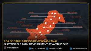LDA DG Tahir Farooq Reviews 47-Kanal Sustainable Park Development at Avenue One