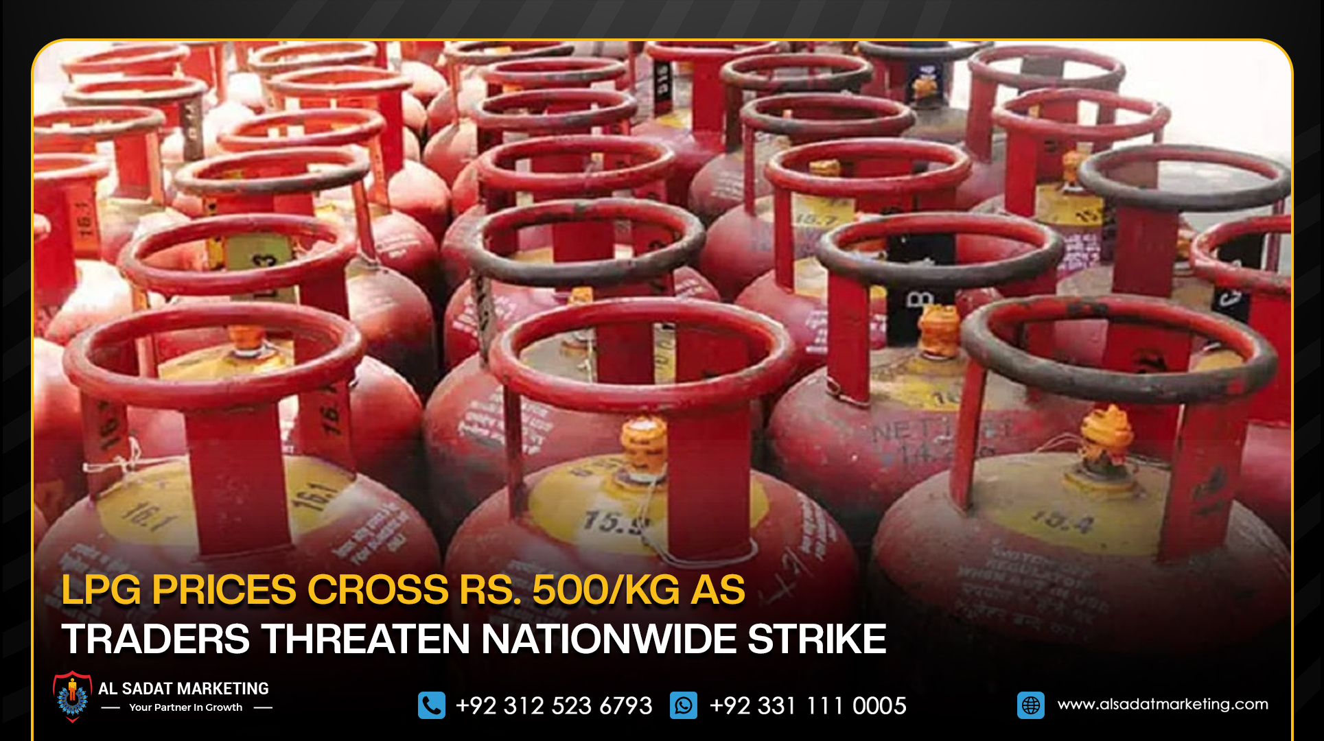 LPG Prices Cross Rs. 500/kg as Traders Threaten Nationwide Strike