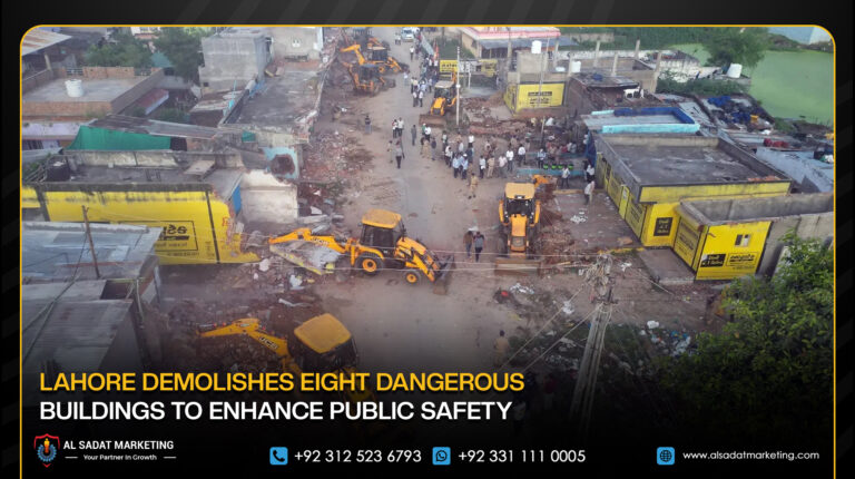 Lahore Demolishes Eight Dangerous Buildings to Enhance Public Safety