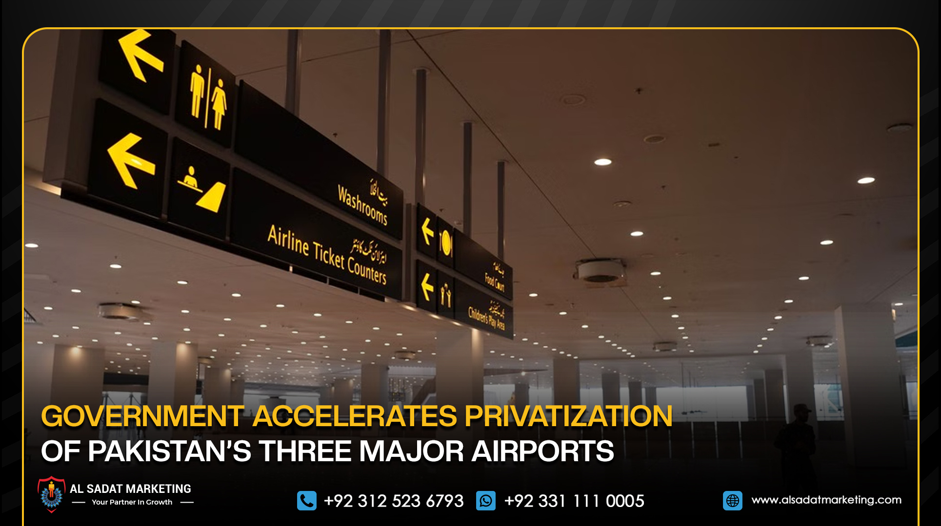 Government Accelerates Privatization of Pakistan’s Three Major Airports