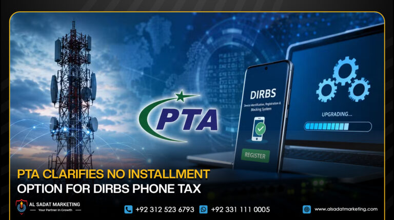 The Pakistan Telecommunication Authority (PTA) has dismissed a fake notification circulating on social media that falsely claims mobile device taxes can now be paid in installments.