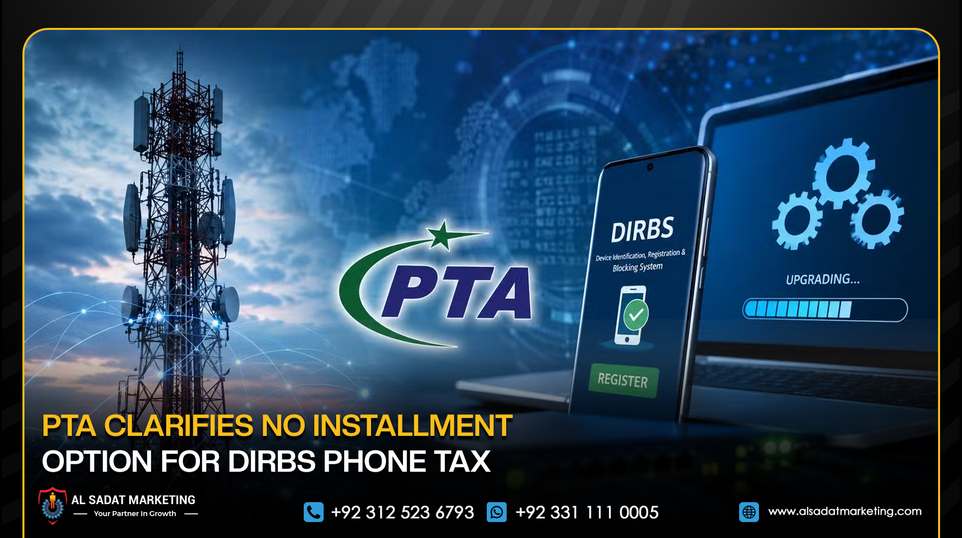 The Pakistan Telecommunication Authority (PTA) has dismissed a fake notification circulating on social media that falsely claims mobile device taxes can now be paid in installments.