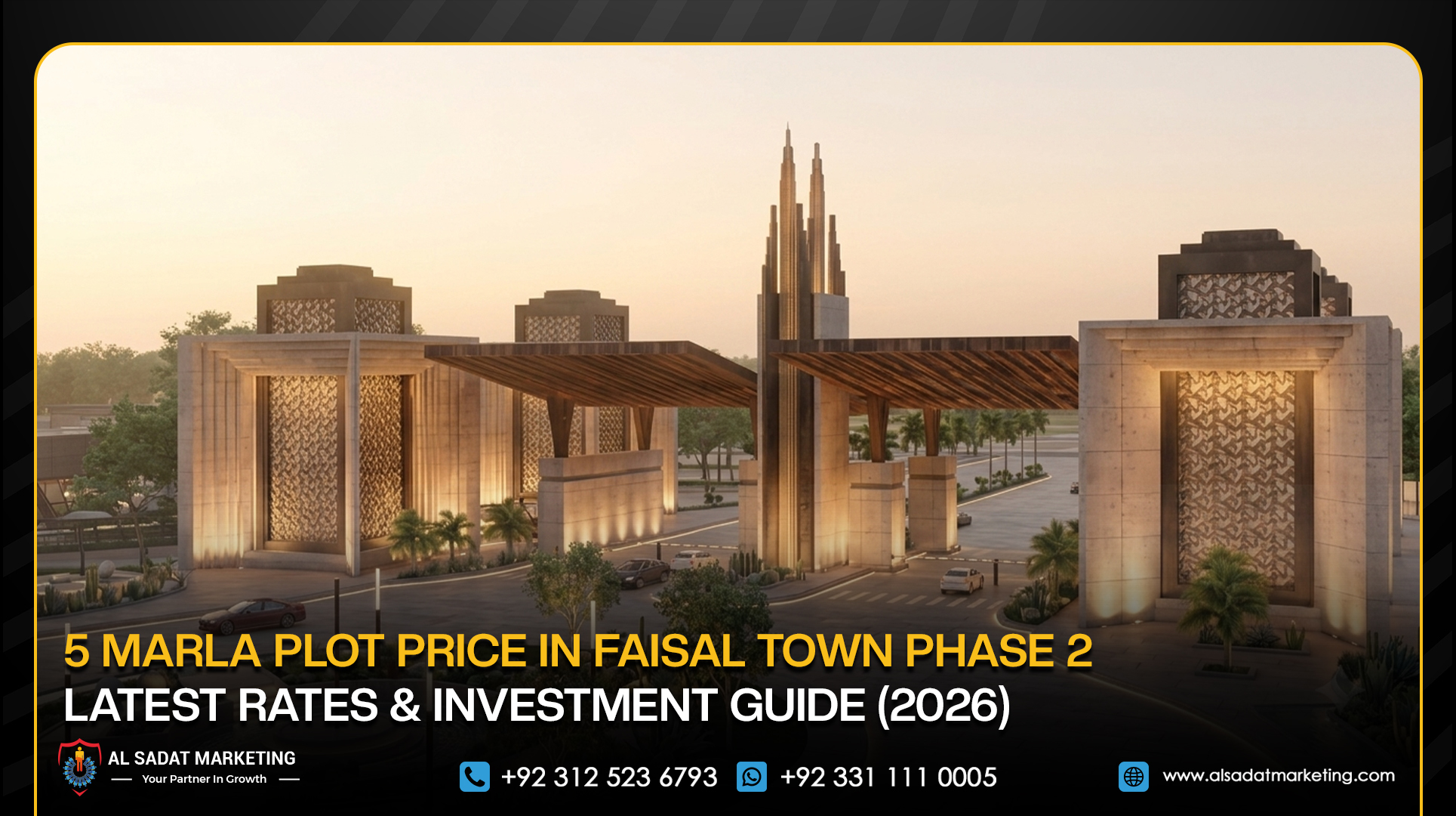 5 Marla Plot Price in Faisal Town Phase 2 – Latest Rates & Investment Guide (2026)