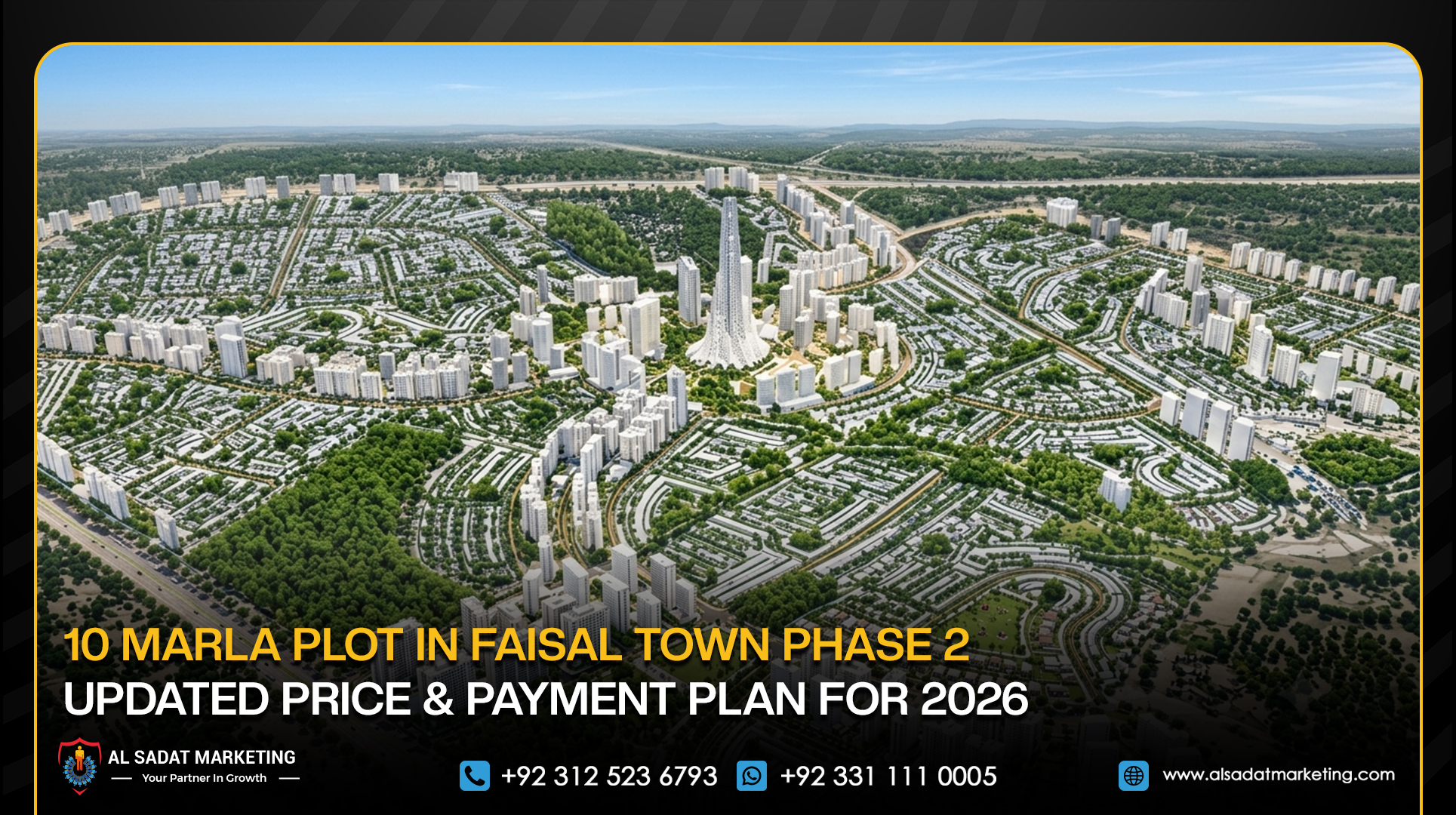 10 Marla Plot in Faisal Town Phase 2: Updated Price & Payment Plan for 2026