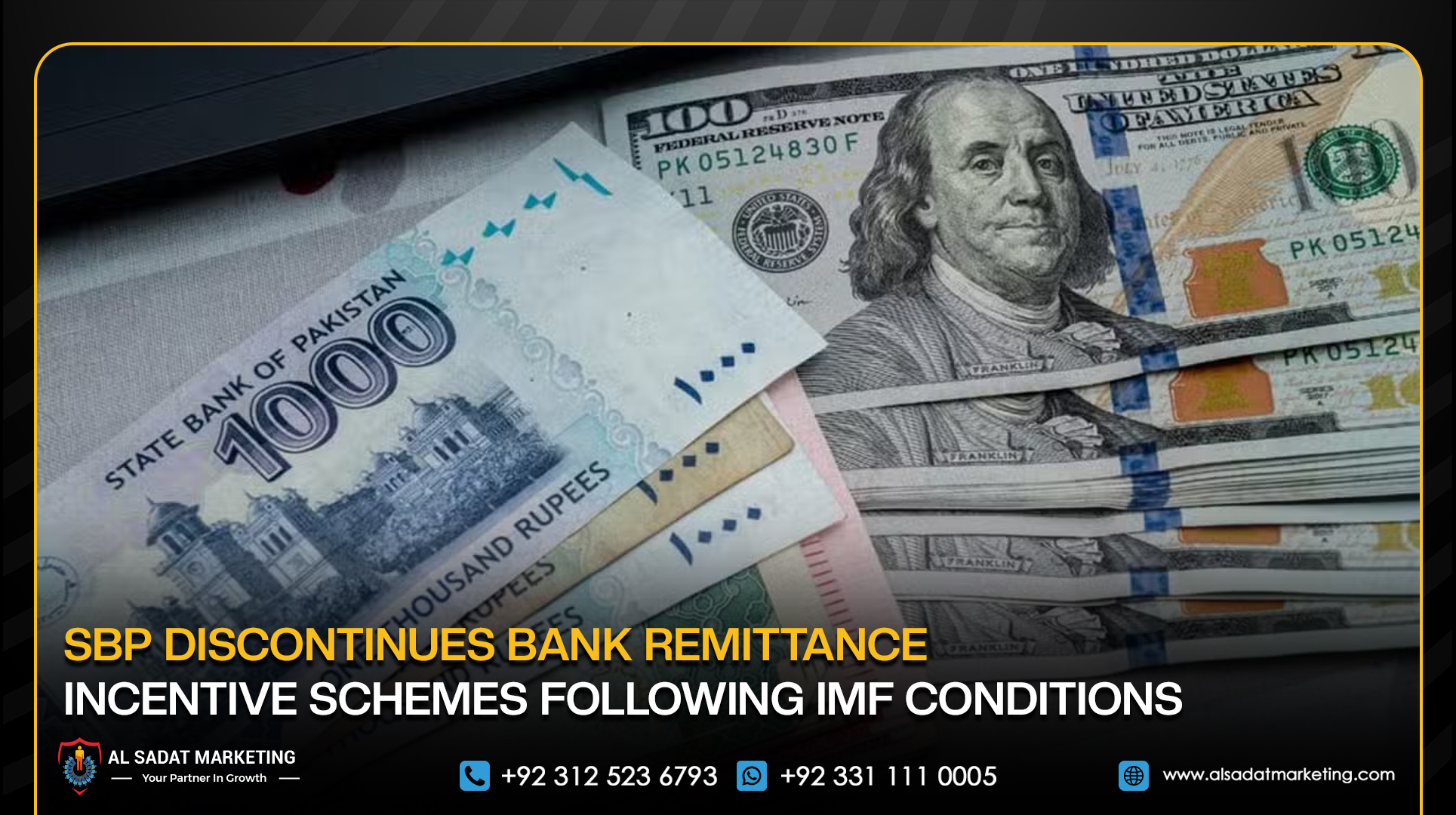 SBP Discontinues Bank Remittance Incentive Schemes Following IMF Conditions
