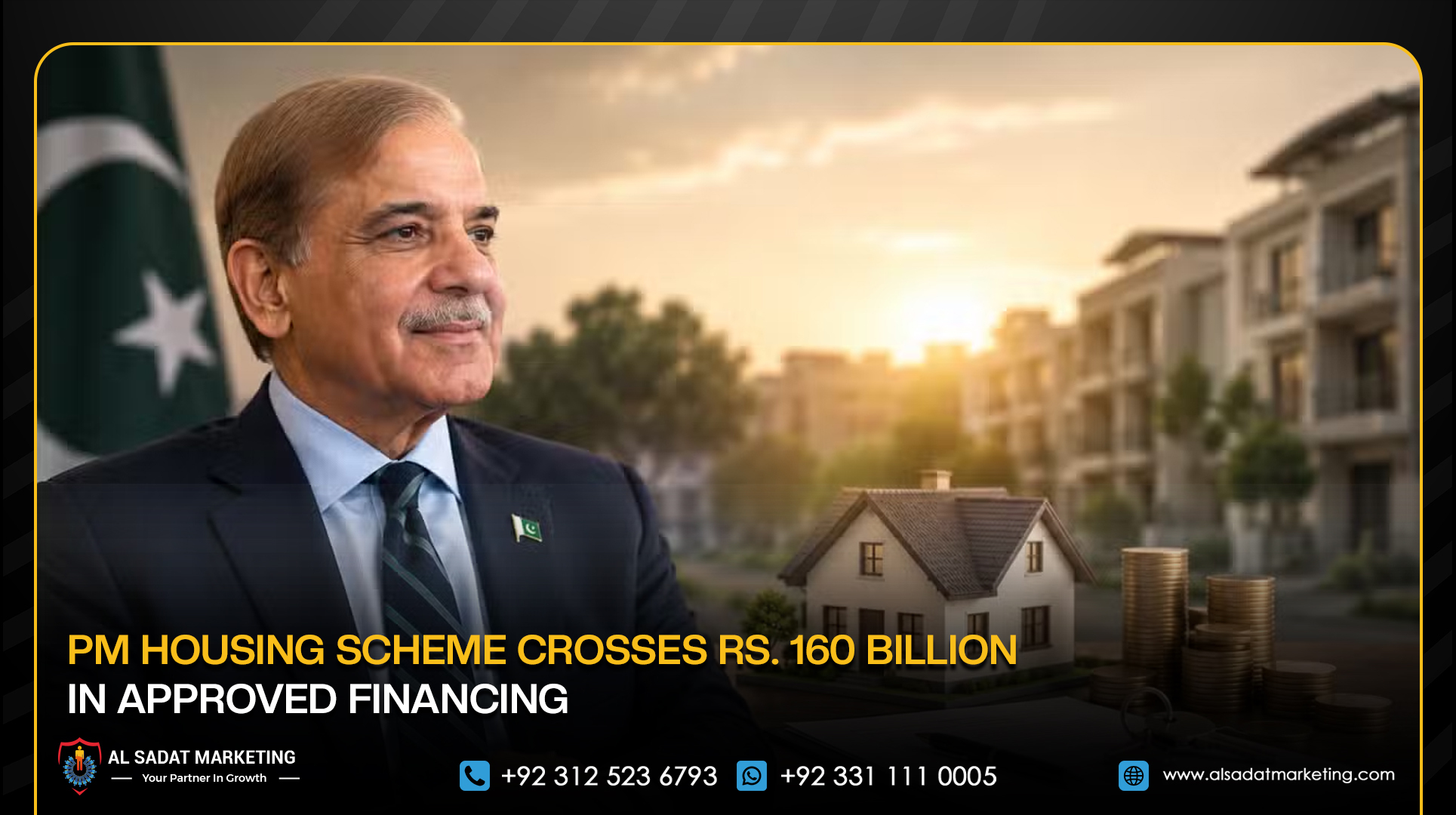 PM Housing Scheme Crosses Rs. 160 Billion in Approved Financing