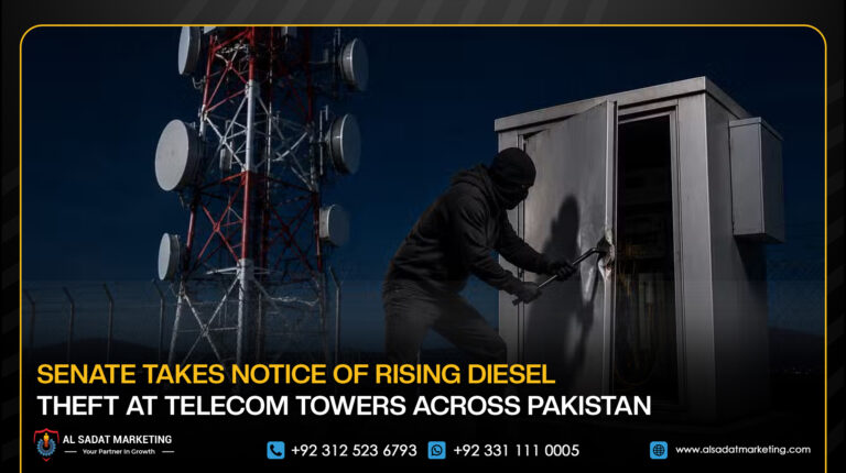 Senate Takes Notice of Rising Diesel Theft at Telecom Towers Across Pakistan