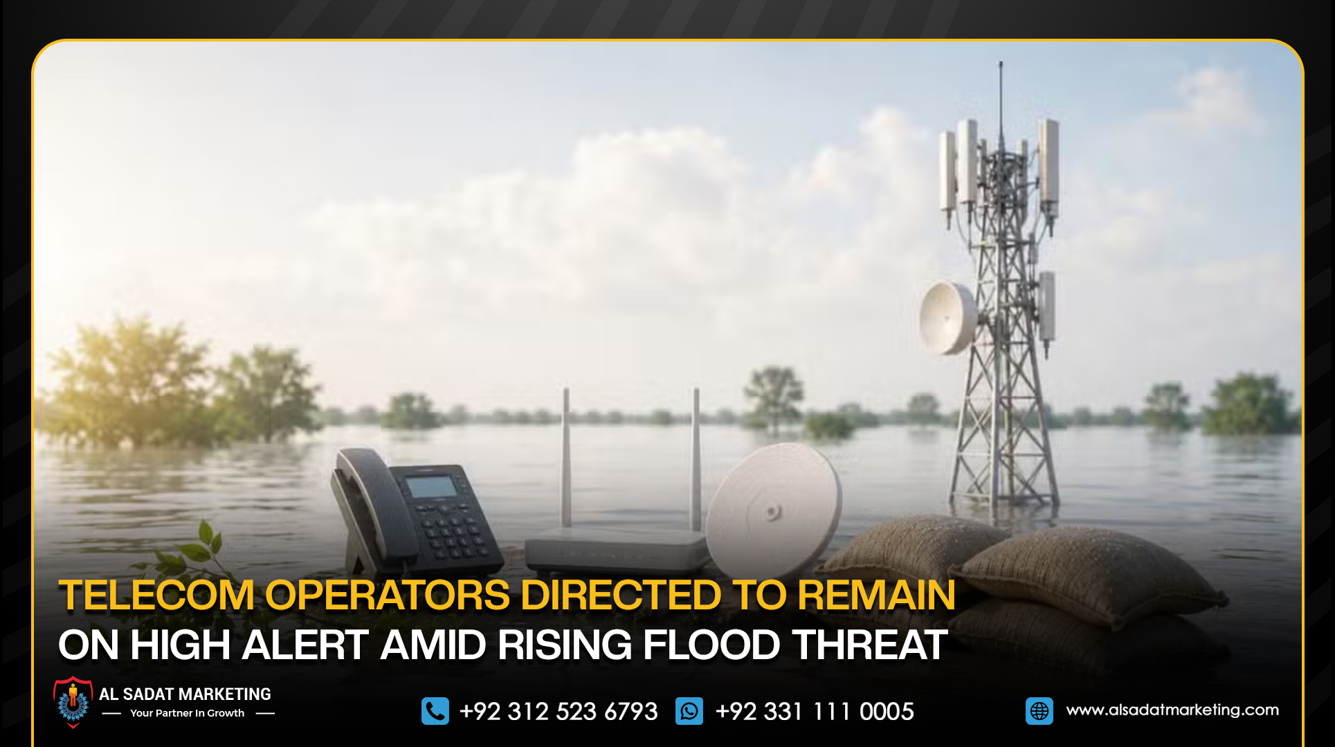 Telecom Operators Directed to Remain on High Alert Amid Rising Flood Threat