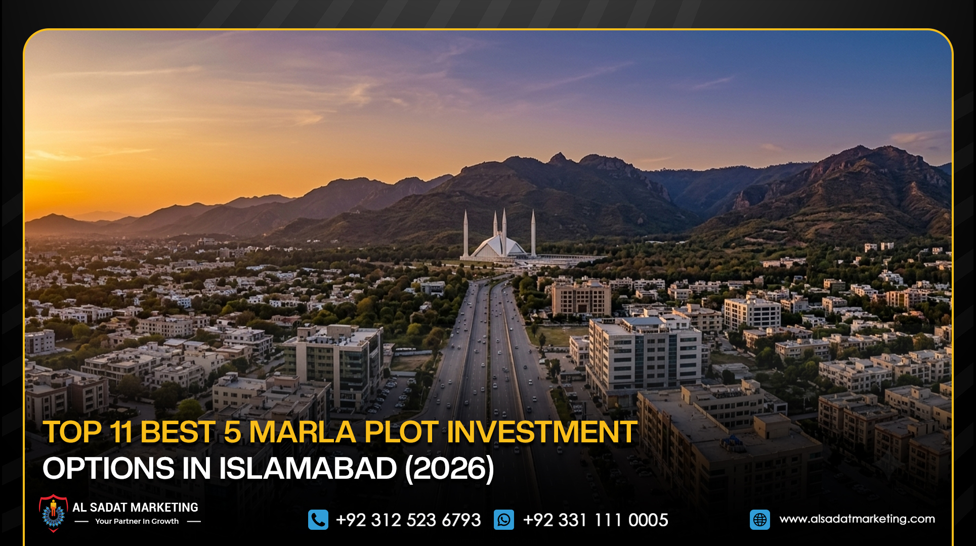 Top 11 Best 5 Marla Plot Investment Options in Islamabad (2026)