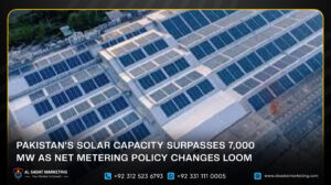 Pakistan’s Solar Capacity Surpasses 7,000 MW as Net Metering Policy Changes Loom