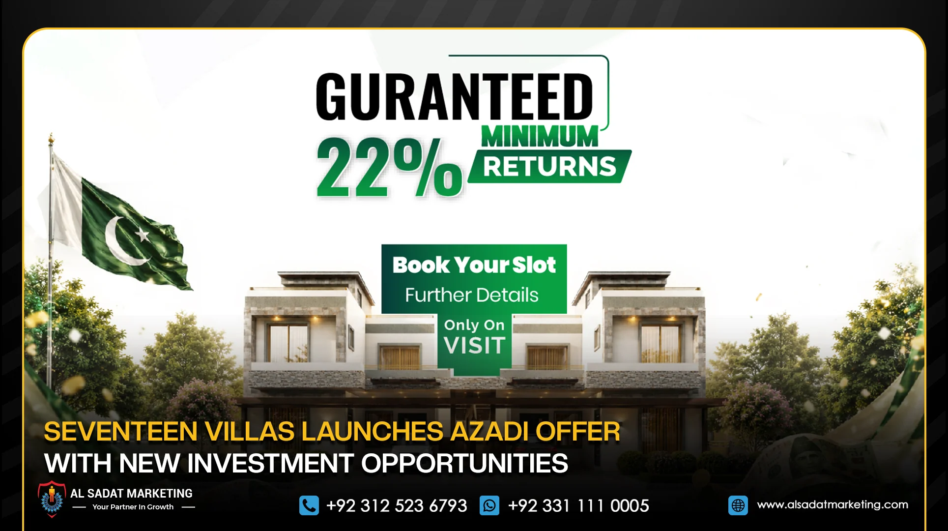 Seventeen Villas Launches Azadi Offer with New Investment Opportunities