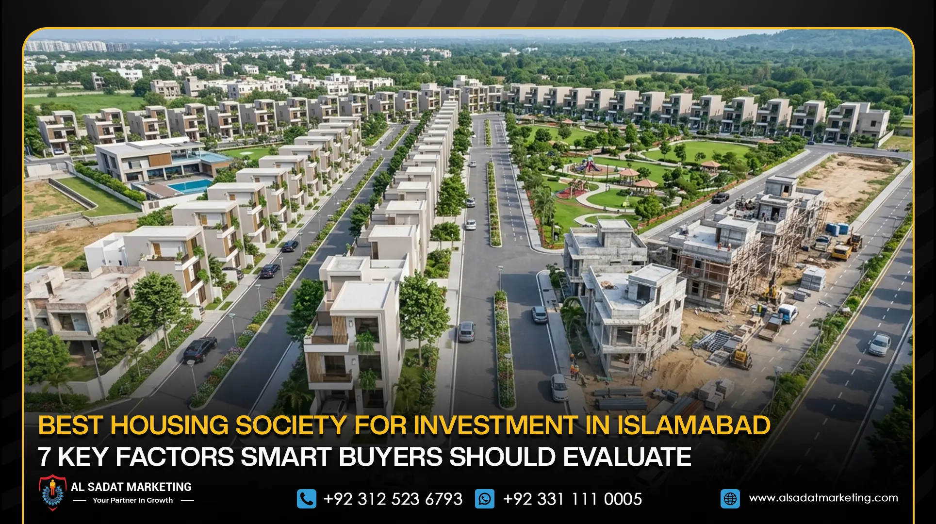 Best Housing Society for Investment in Islamabad: 7 Key Factors Smart Buyers Should Evaluate