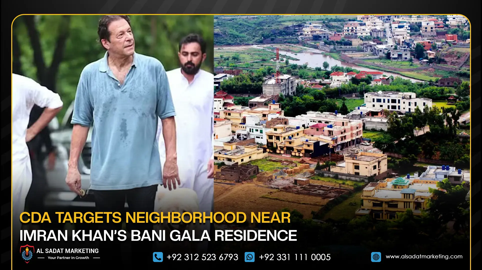 CDA Targets Neighborhood Near Imran Khan’s Bani Gala Residence