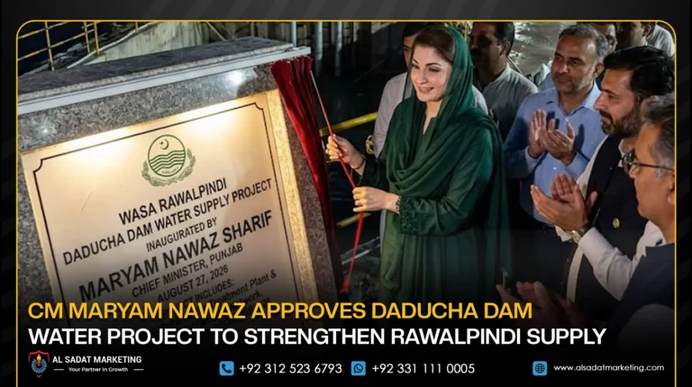 CM Maryam Nawaz Approves Daducha Dam Water Project to Strengthen Rawalpindi Supply