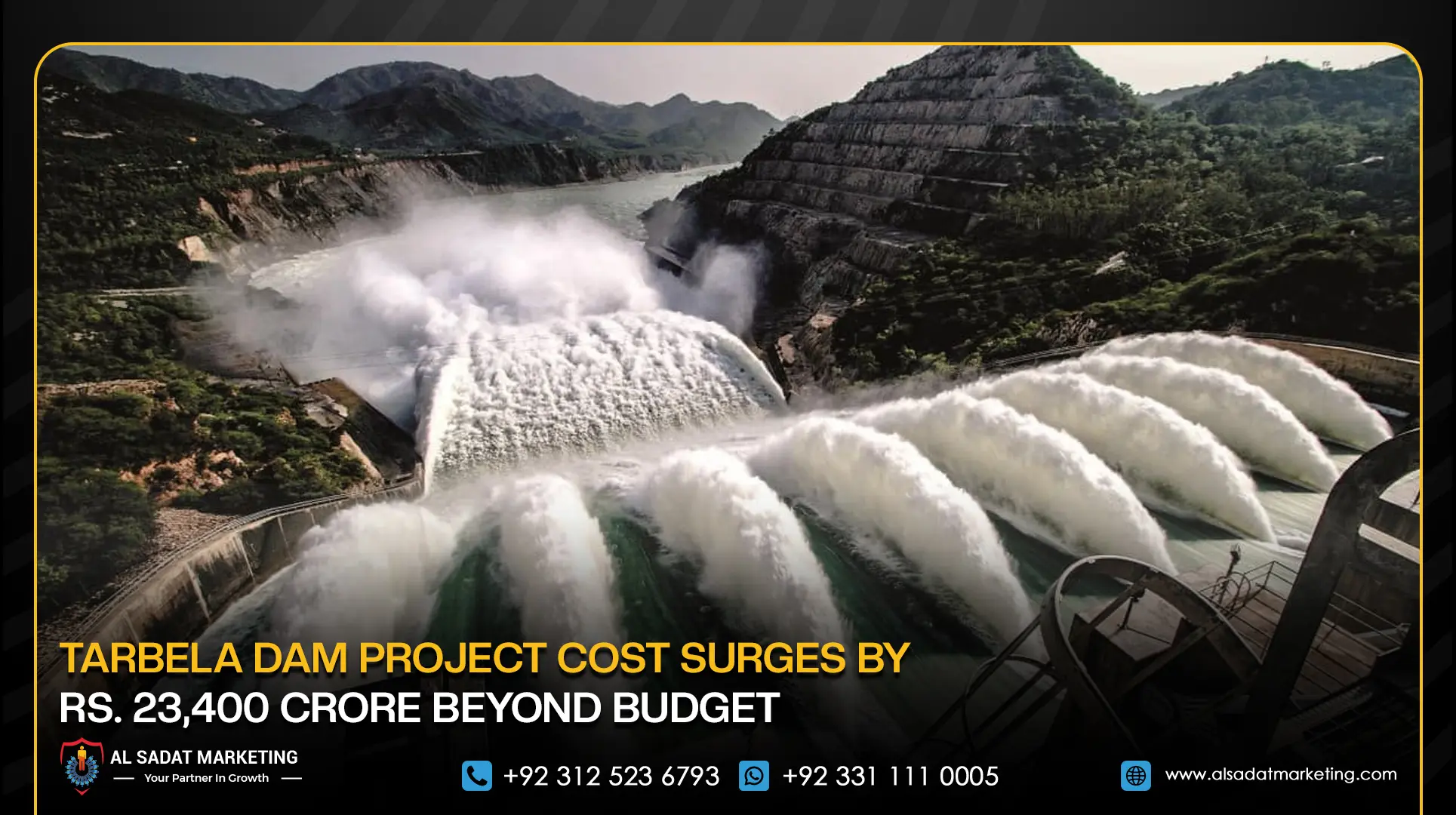 Tarbela Dam Project Cost Surges by Rs. 23,400 Crore Beyond Budget