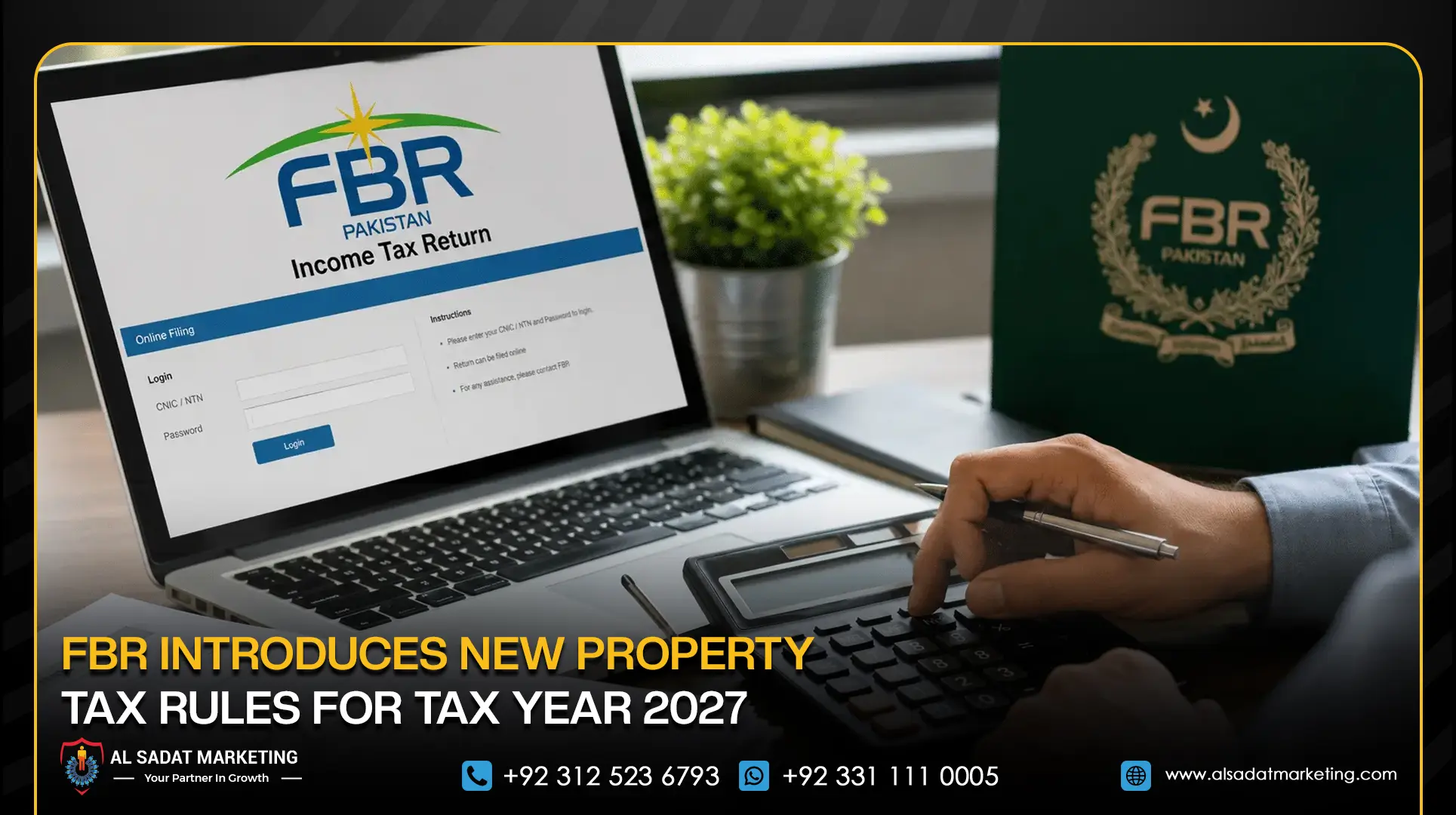 FBR Introduces New Property Tax Rules for Tax Year 2027
