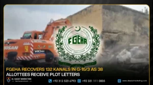 FGEHA Recovers 132 Kanals in G-15/3 as 38 Allottees Receive Plot Letters