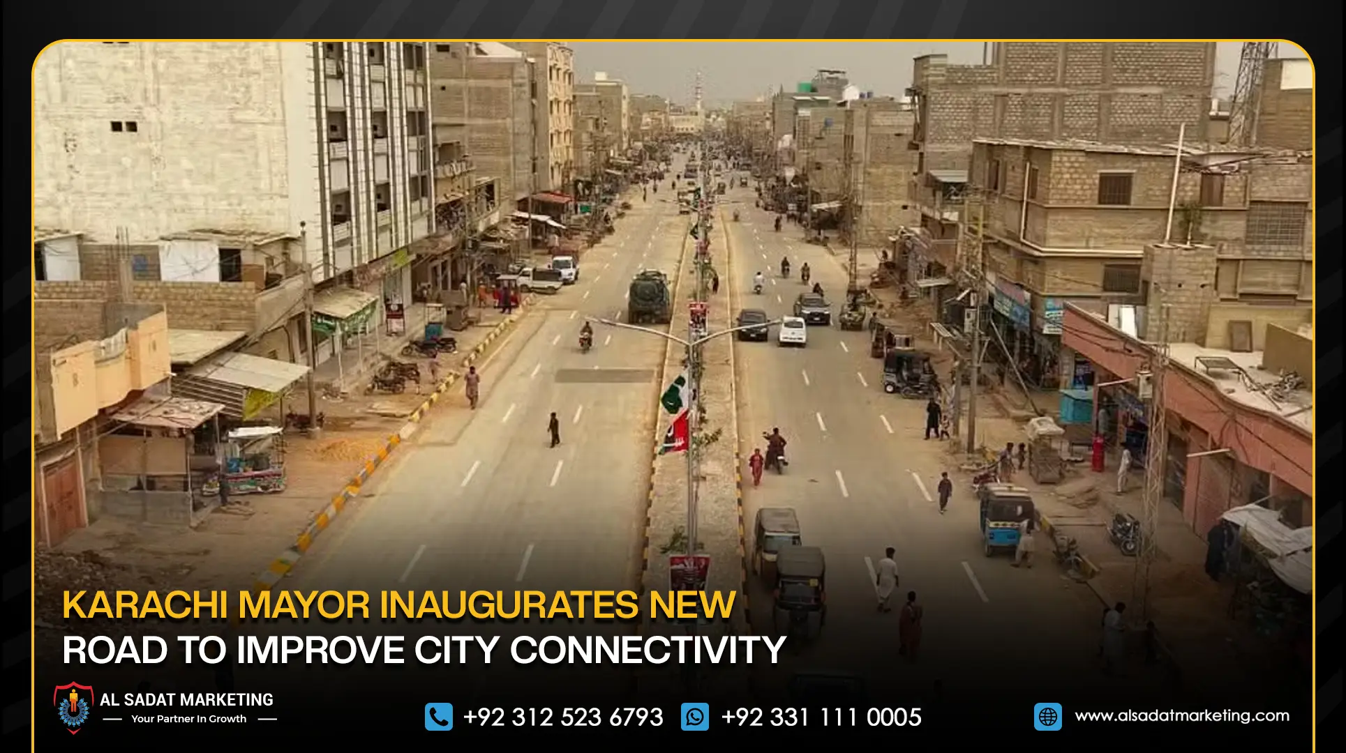 Karachi Mayor Inaugurates New Road to Improve City Connectivity