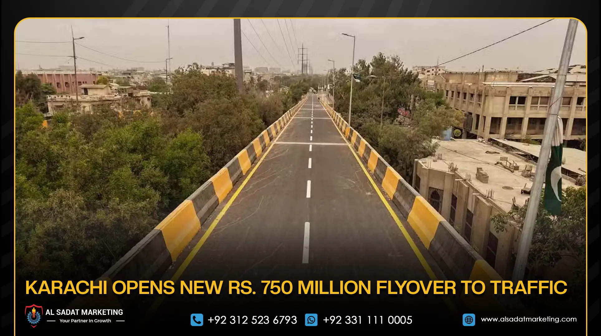 Karachi Opens New Rs. 750 Million Flyover to Traffic