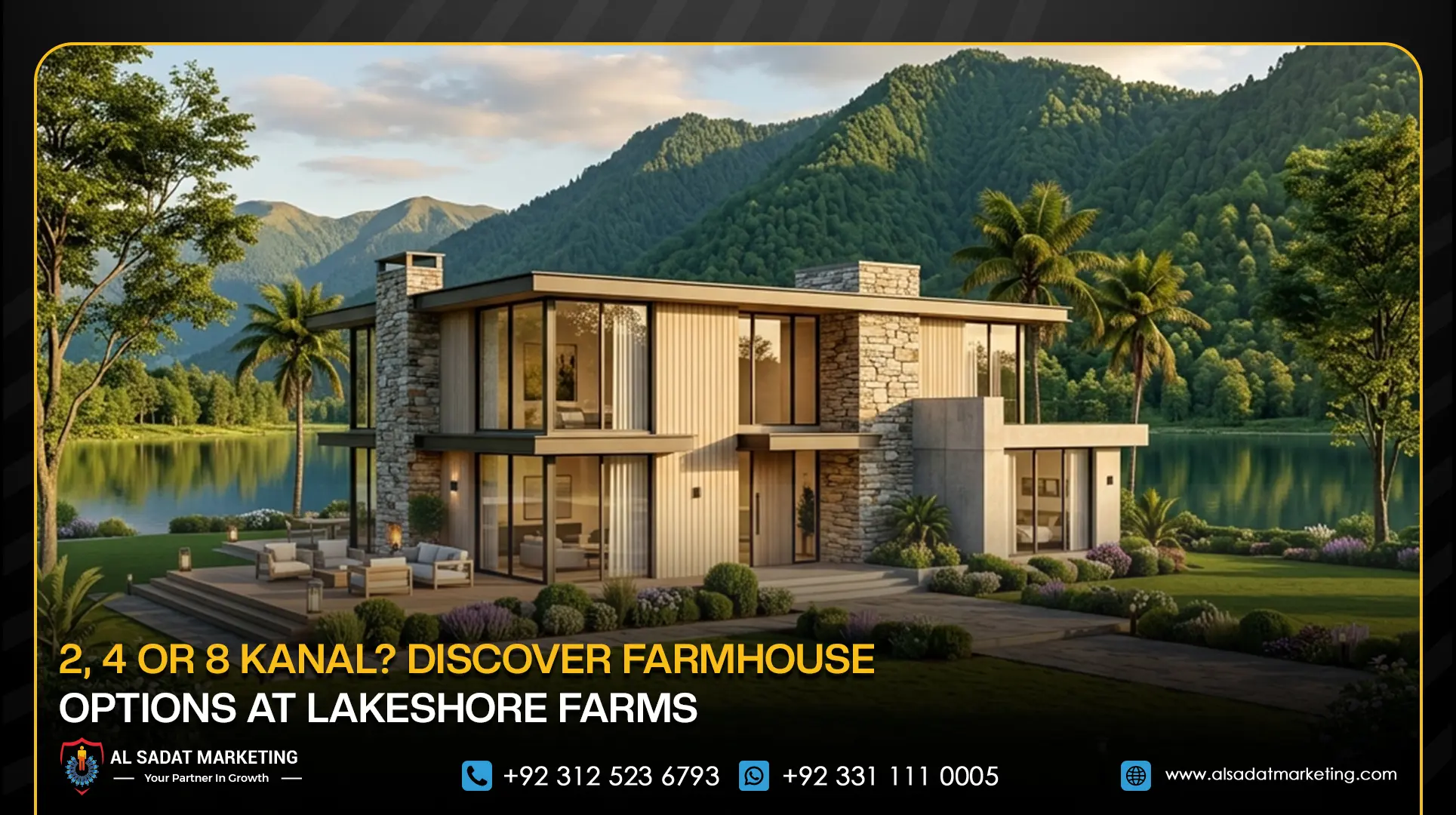 2, 4 or 8 Kanal? Discover Farmhouse Options at Lakeshore Farms