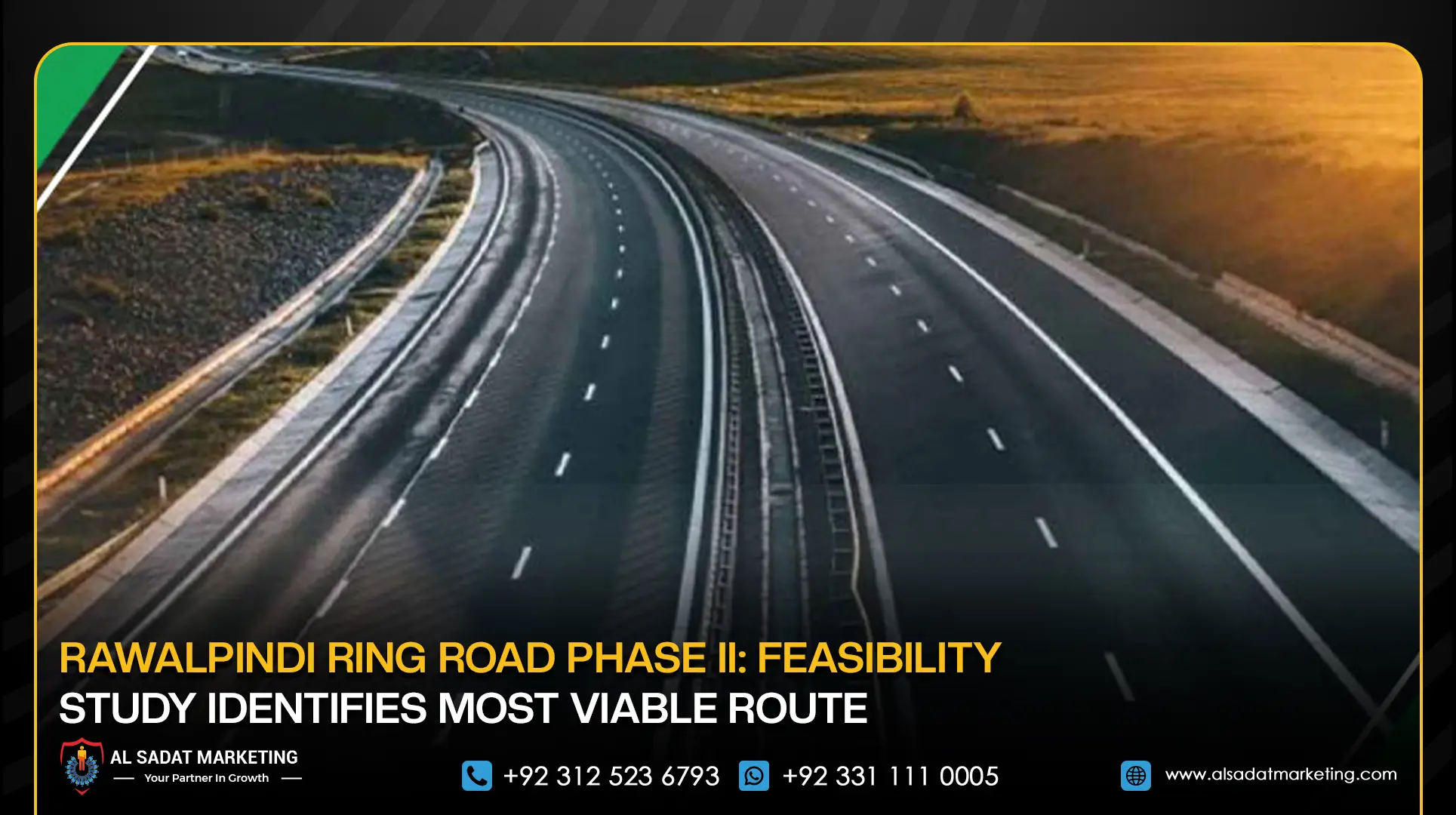 Rawalpindi Ring Road Phase II: Feasibility Study Identifies Most Viable Route