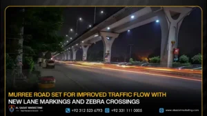 Murree Road Set for Improved Traffic Flow with New Lane Markings and Zebra Crossings