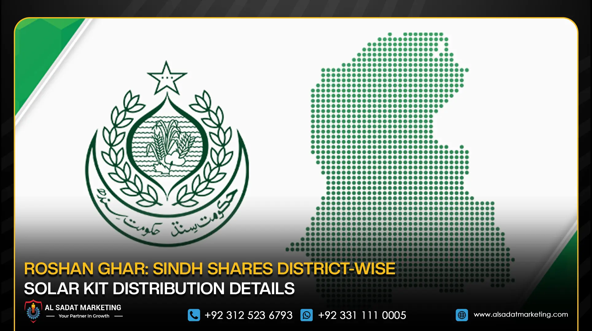 Roshan Ghar: Sindh Shares District-Wise Solar Kit Distribution Details