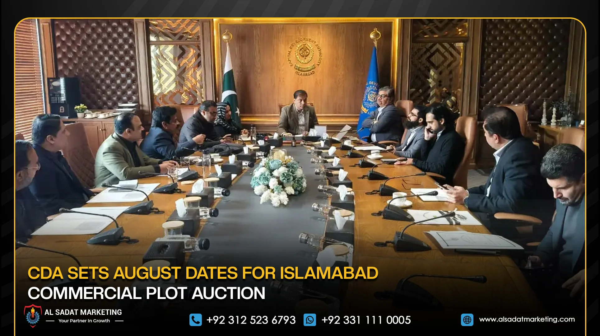 CDA Sets August Dates for Islamabad Commercial Plot Auction